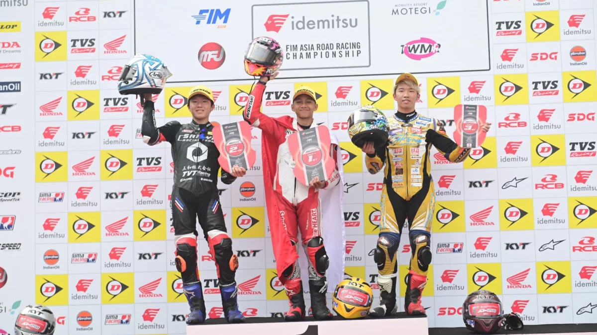 CBR250RR Tampil Perkasa di ARRC Jepang, Pebalap Astra Honda Sapu Juara Pertama