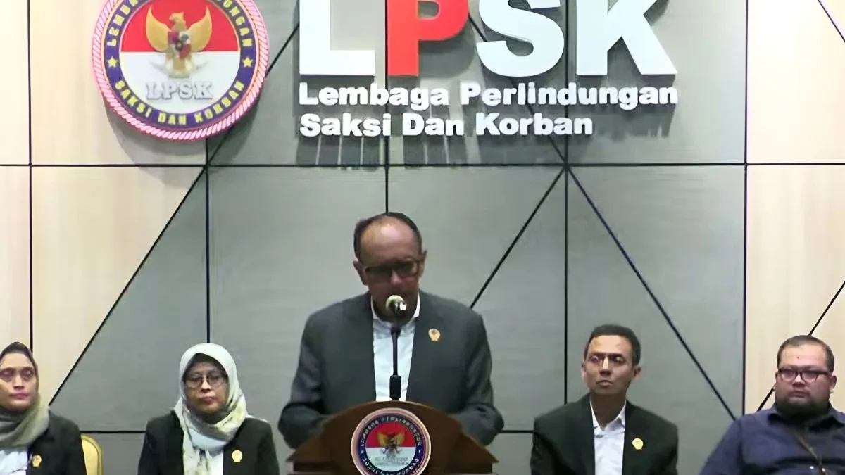 Ketua Lembaga Perlindungan Saksi dan Korban (LPSK) Brigjen Pol. Purn. Achmadi saat konferensi pers di Kantor LPSK, Jakarta, Selasa (11/6/2024). ANTARA/Fath Putra Mulya