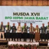 Perwakilan HIPMI di Jabar saat menghadiri Musda XVII di Kota Bogor, Senin (24/6). (Yudha Prananda / Jabar Ekspres)