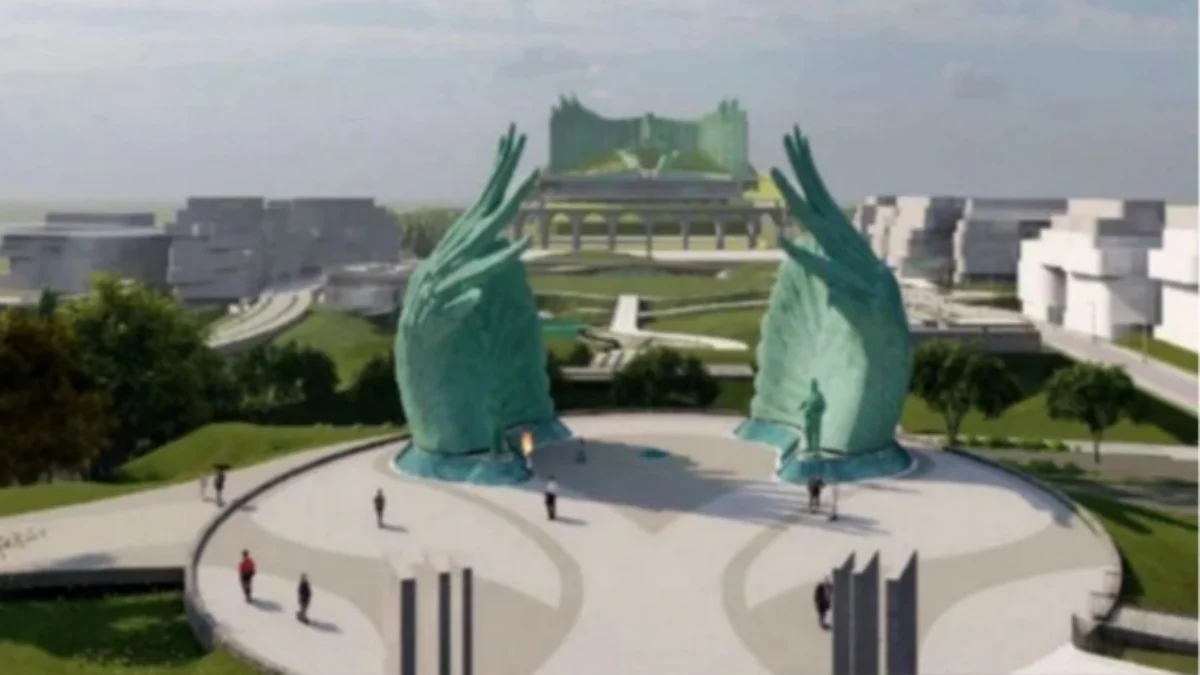 Desain Memorial Park Ibu Kota Nusantara (IKN). Foto/ANTARA