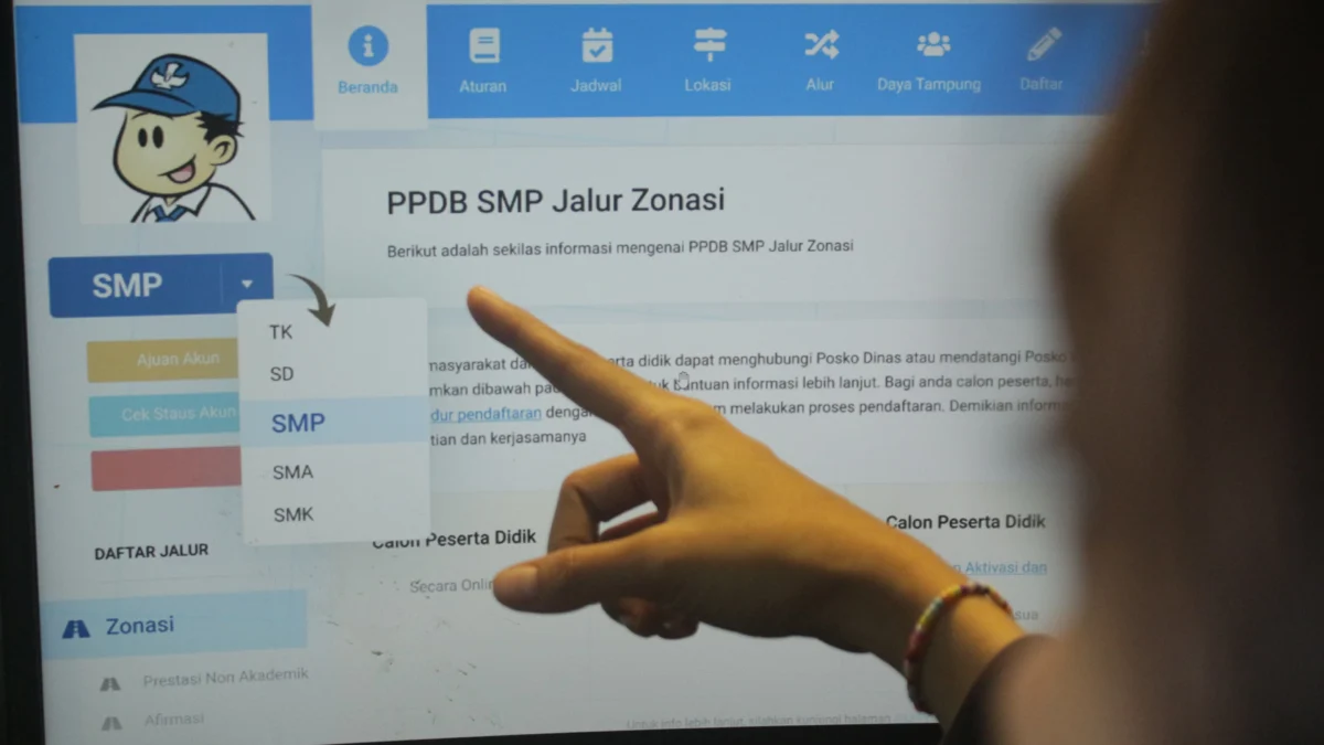 Ilustrasi PPDB SMP jalur Zonasi. (Pandu Muslim/Jabar Ekspres)