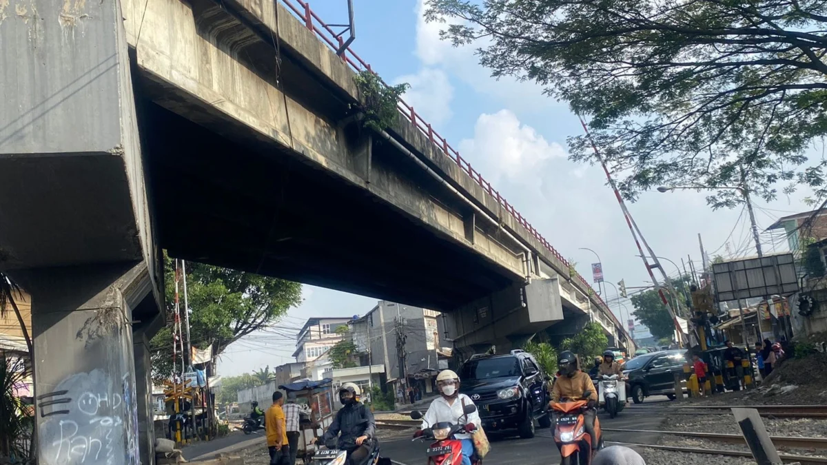 Doc. Jembatan Layang Cimindi Lokasi Penemuan Pria Gantung Diri (Istimewa)