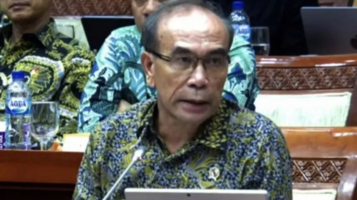 Kepala BSSN Hinsa Siburian saat rapat kerja bersama Komisi I DPR RI di Kompleks Parlemen, Jakarta, Kamis (27/6). Foto/ANTARA