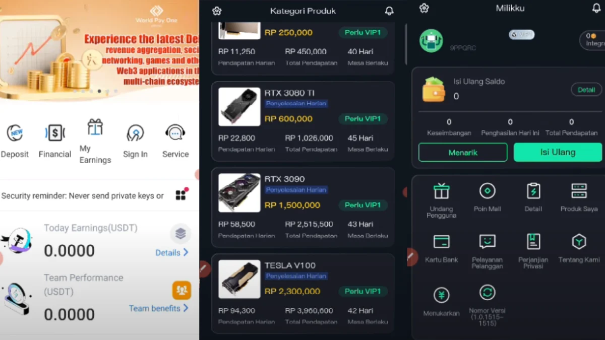 Cara Kerja dan Indikasi Aplikasi WPONE itu Penipuan Investasi Bodong