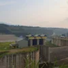 Bendungan Leuwi Keris telah mencapai 98 persen. Dalam waktu dekat, bendungan yang berada di Kabupaten Tasikmalaya dan Kabupaten Ciamis ini akan diresmikan oleh Joko Widodo. (Cecep Herdi/Jabar Ekspres)
