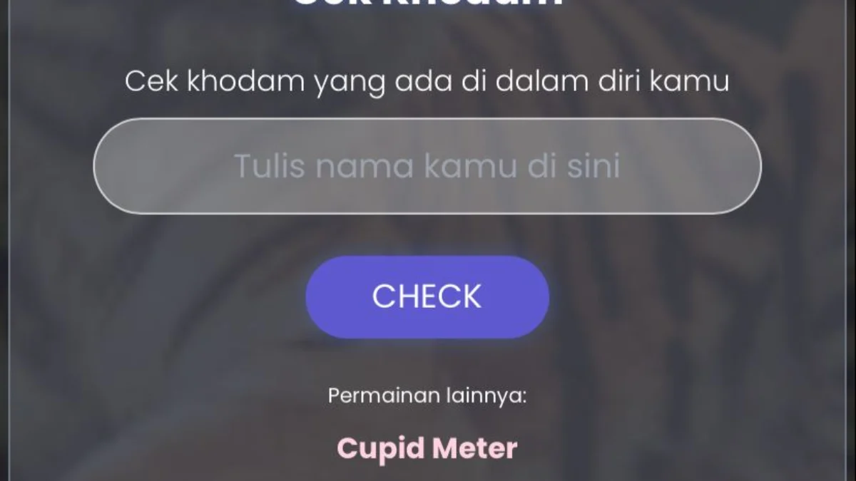 Cek Khodam Online Viral TikTok, Ikuti dan Cari Tau Kamu Punya Khodam Apa