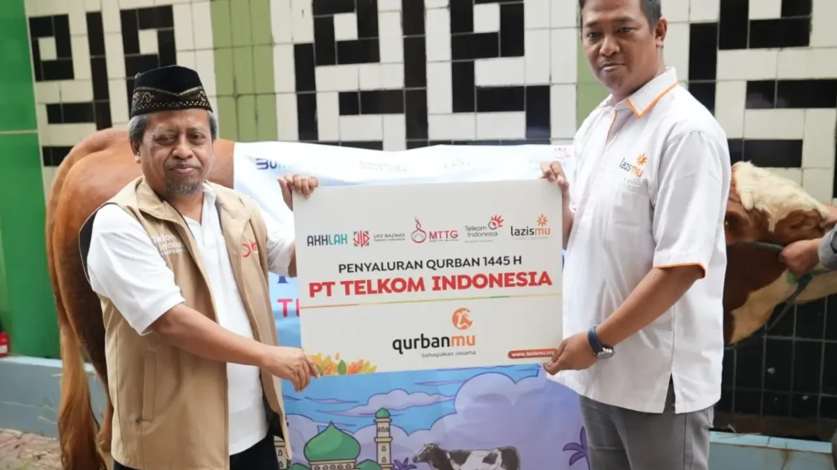 TelkomGroup Distribusikan Hewan Kurban pada Hari Raya Iduladha 1445 H