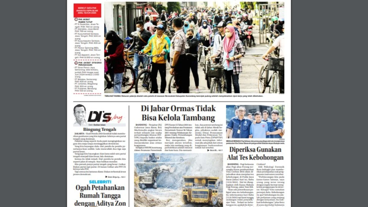 Epaper Jabar Ekspres 13 Juni 2024