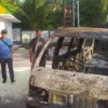 satu mobil hangus akibat kebarakan SPBU di Bogor/