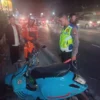 Kendaraan milik korban AF (22) mahasiswa yang tewas setelah menabrak belakang truk di Cileunyi, Kabupaten Bandung. Foto Istimewa