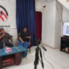 Jajaran LS Vinus saat merilis hasil survei kedua tingkat elektabilitas Bacawalkot Bogor pada Kamis (20/6). (Yudha Prananda / Jabar Ekspres)