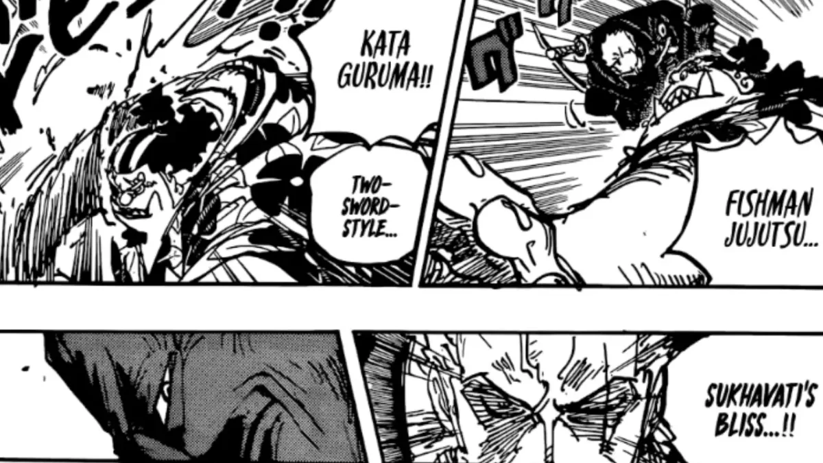 One Piece Chapter 1117: Zoro Siap Tempur Lawan Gorosei Nusjuro Setelah Enma Naik Level Menjadi Saijo O Wazamono!