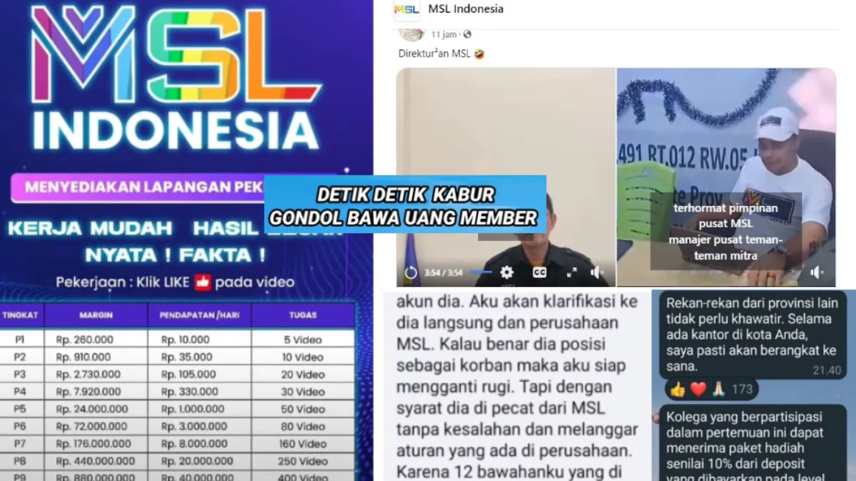 Detik-detik MSL APP Scam, Leader Kasih Motivasi Biar Tenang
