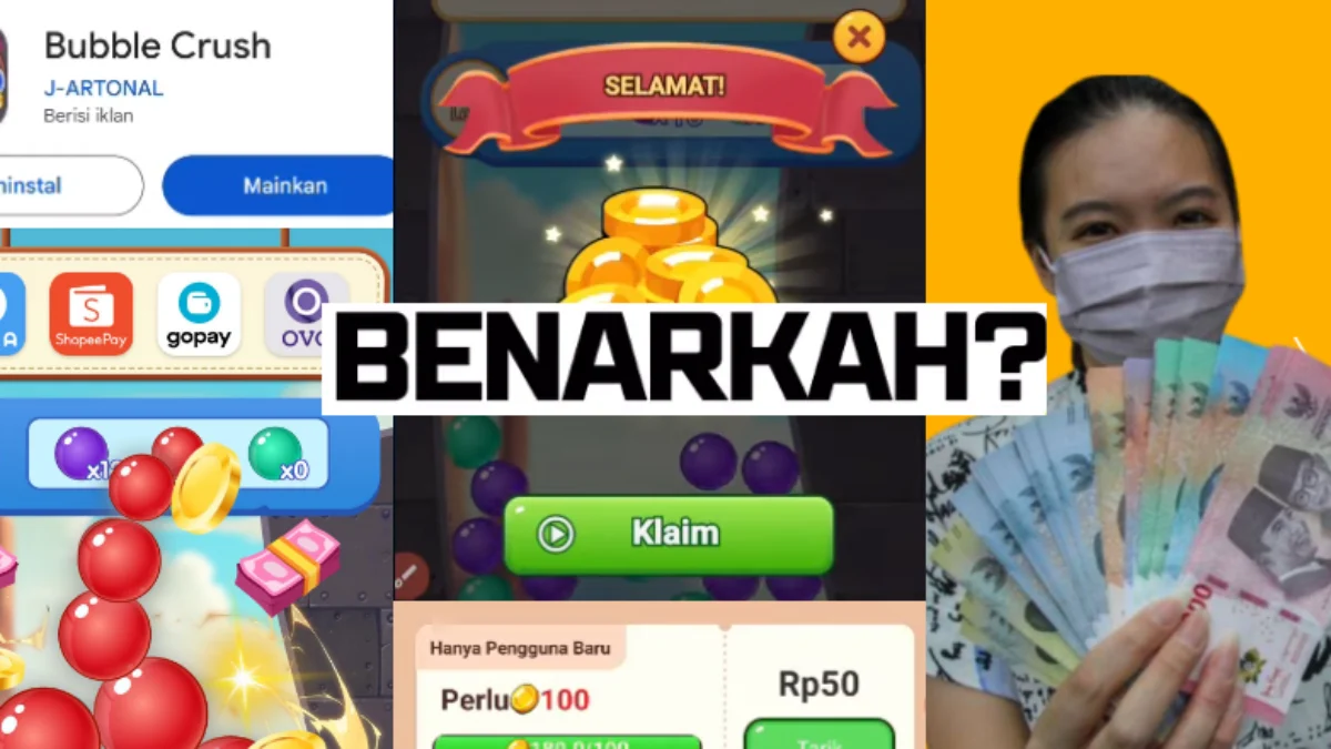 Aplikasi Bubble Crush Terbukti Membayar? Cek Faktanya Aplikasi Bubble Crush Terbukti Membayar? Cek Faktanya