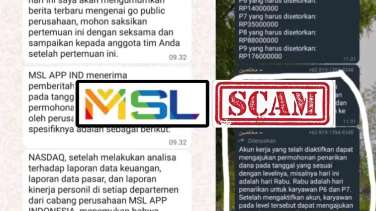 Mengungkap Alasan IPO MSL ditolak oleh NASDAQ, Stop Deposit Fiks Scam!
