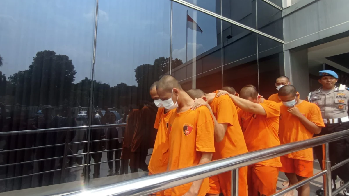 Polisi berhasil mengamankan 8 pelaku penyalahgunaan narkotika di Bogor/Sandika Fadilah Jabar Ekspres/