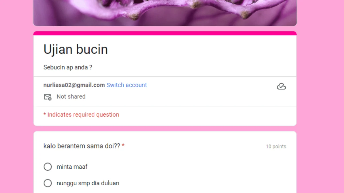 Link Tes Ujian Bucin, Seberapa Bucin Kamu? Ikuti Tes Viral di TikTok dengan Google Form Ini!