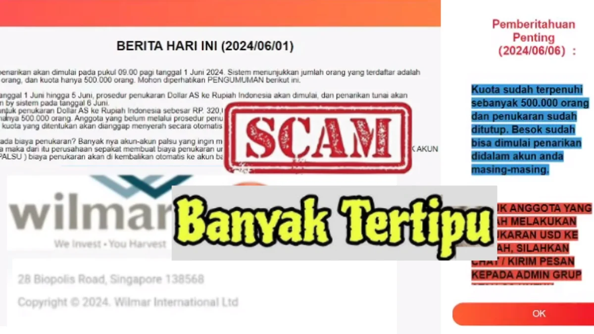 Tanggal 10 Juni, Apakah Aplikasi Wilmar Terbukti Telah Membayar?
