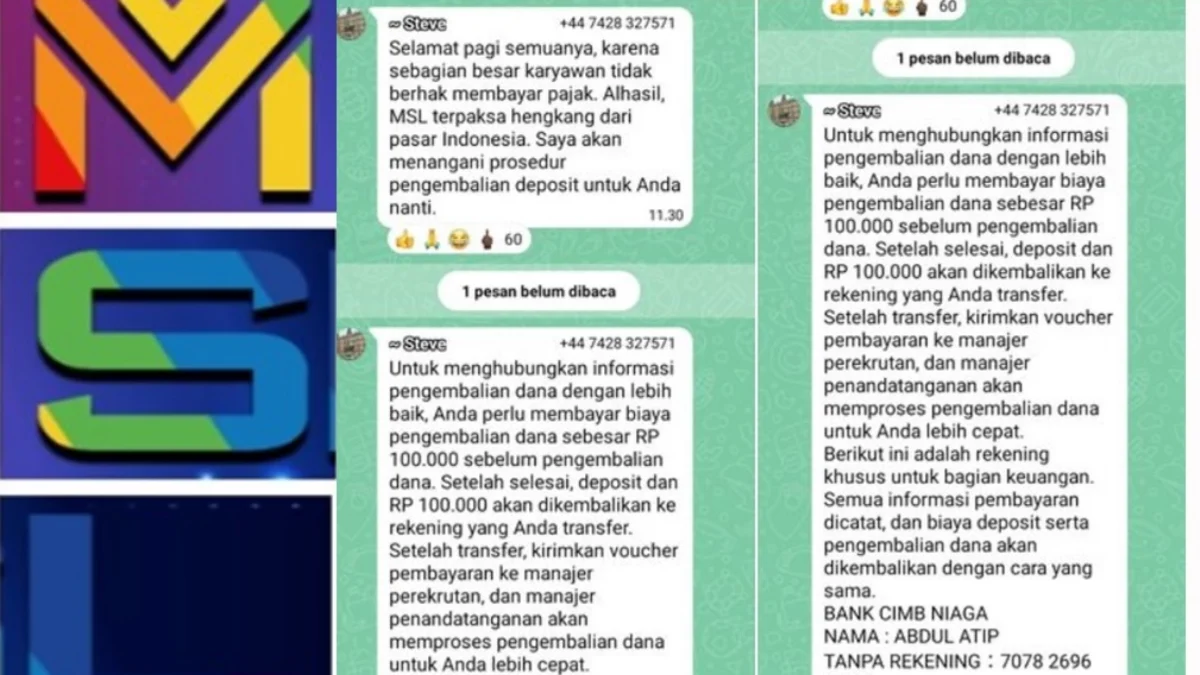 Janji MSL yang akan mengembalikan uang membernya.