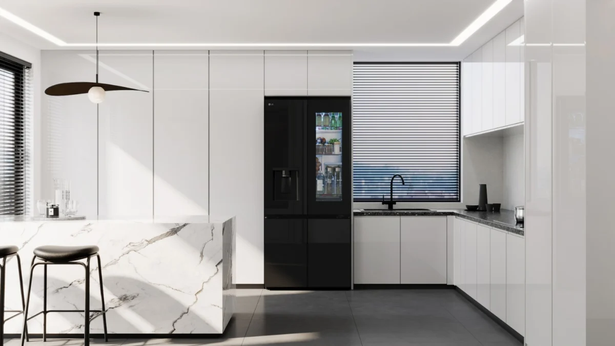 Penampakan Kulkan LG Multi-door terbaru.