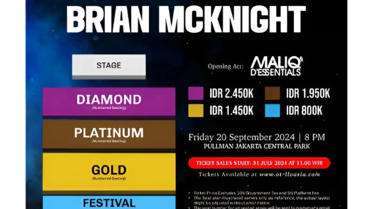 Cek Tanggalnya! Brian McKnight Siap Gelar Konser di Jakarta