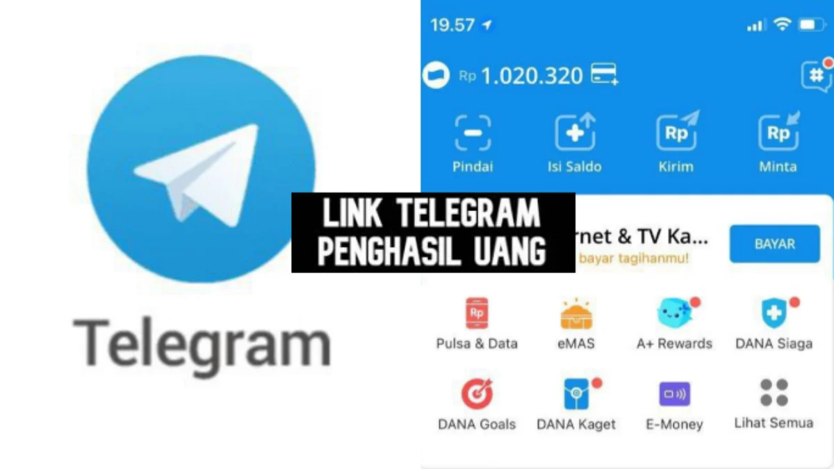 12 Grup Telegram Penghasil Uang Saldo DANA 2024