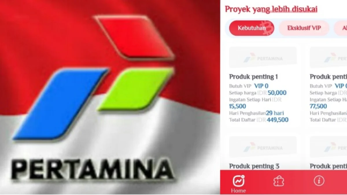 Aplikasi pernghasil uang pertamina yang diprediksi akan SCAM besok