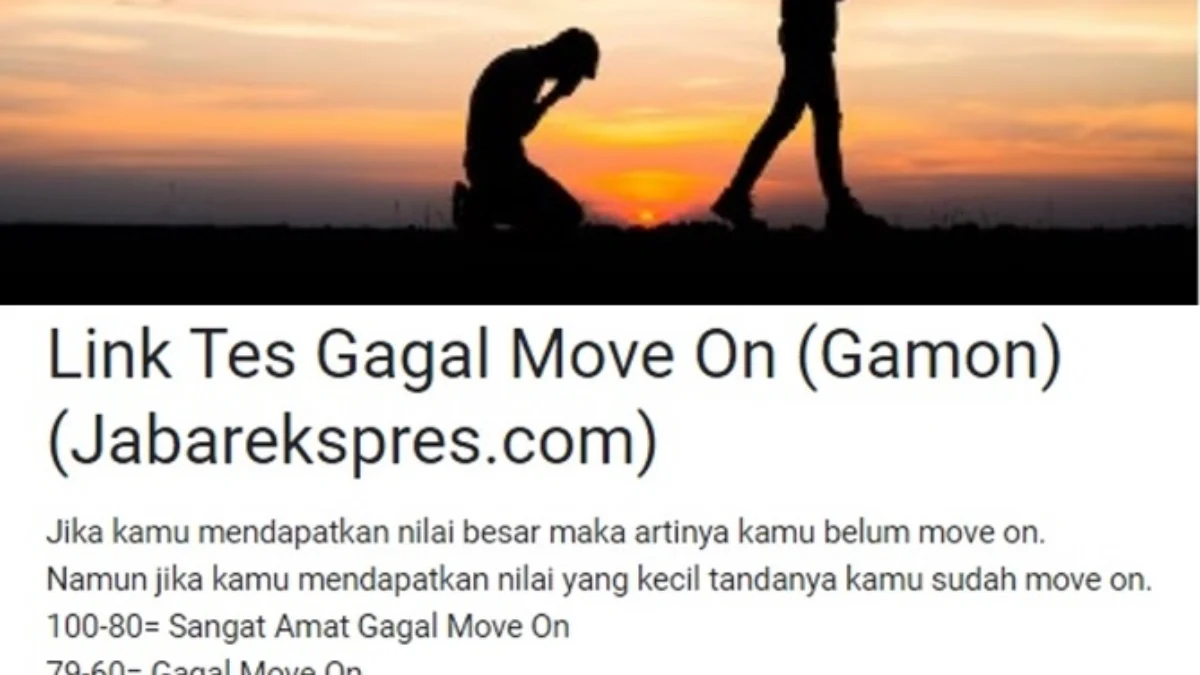 Link tes ujian Gamon terbaru.