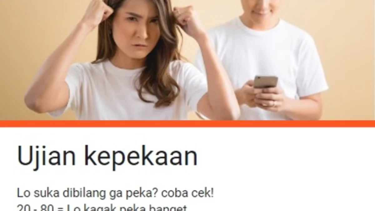 Pasangan Gak Peka? Coba Dites Pake Link Ujian KEPEKAAN Google Form Terbaru ini, Lihat Skornya! Link Tes Ujian Kepekaan terbaru Juli 2024, via Google Form.
