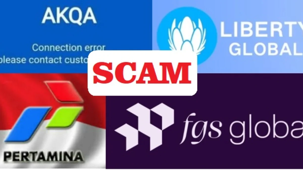 Empat logo aplikasi penghasil uang yang scam.