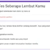 Link Tes Ujian Google Form Viral di Tiktok, Selembut Apa Dirimu?
