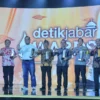 Sekretaris Daerah Provinsi Jabar Herman Suryatman menghadiri acara Malam Penganugerahan Detik Jabar Awards 2024  di Trans Luxury Hotel Bandung, Rabu (17/7/2024).