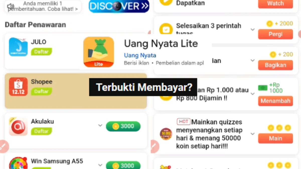 Apakah Aplikasi Uang Nyata Terbukti Membayar?