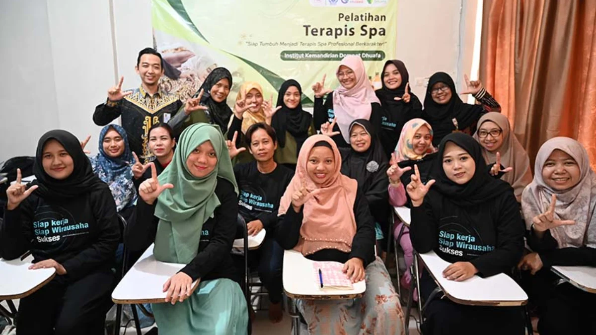 Pelatihan Terapis Spa,  KolaborAksi Institut Kemandirian-Dompet Dhuafa Lampung Wujudkan Kemandirian 