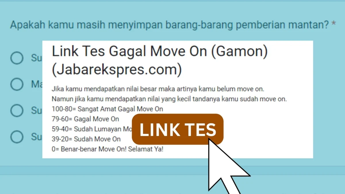 Ilustrasi Link Tes Ujian Gamon Mantan 2024/ JabarEkspres.com