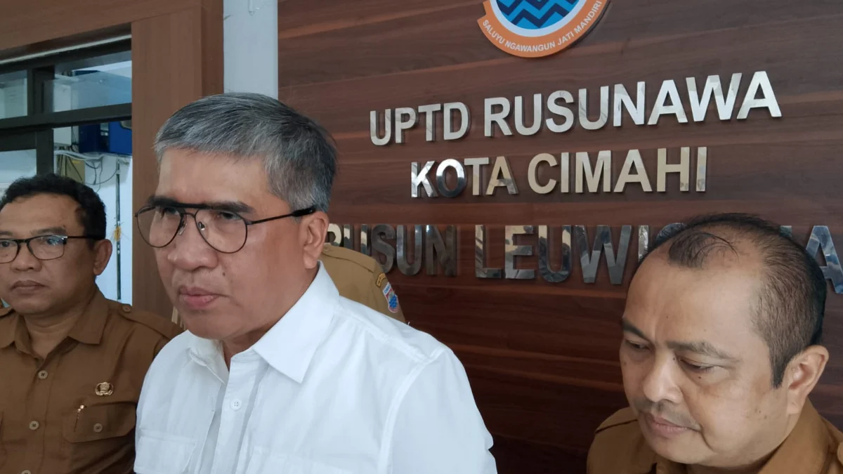 Doc. Pj Wali Kota Cimahi Dicky Saromi saat Meninjau Rusunawa Leuwigajah Kota Cimahi (Mong)