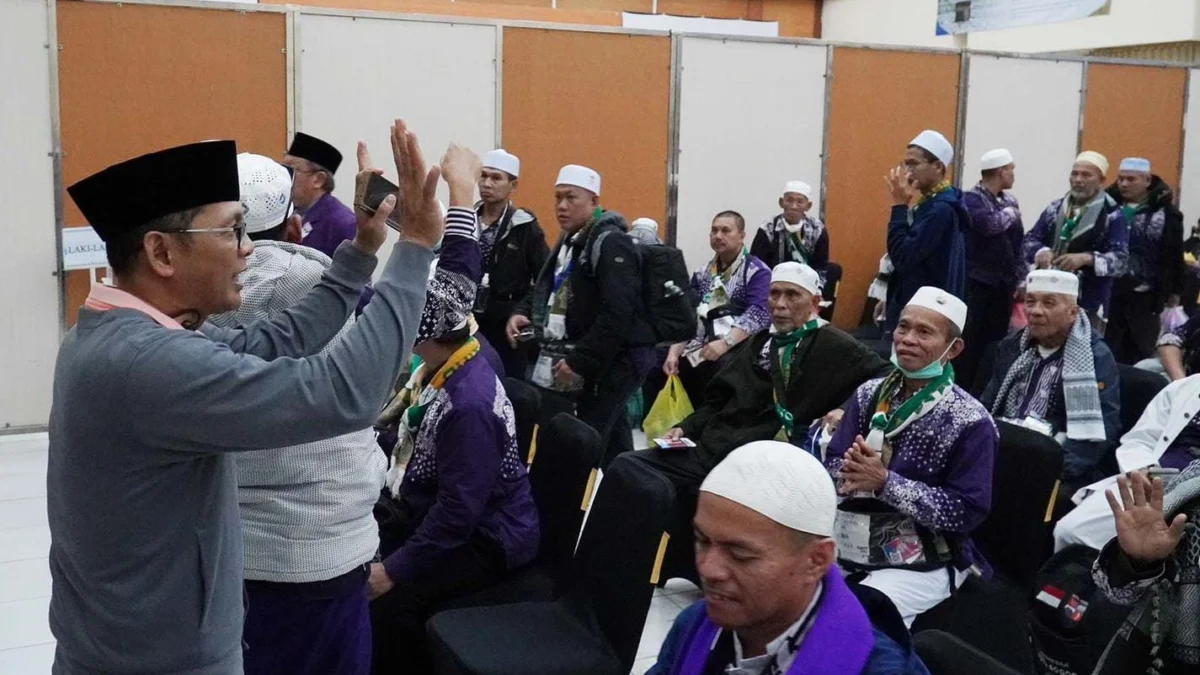 Ratusan jemaah haji kloter 20 asal Kota Bogor tiba di Tanah Air. (Yudha Prananda / Istimewa)