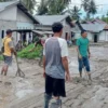 71 Rumah Warga di Desa Bobo Sulawesi Tengah Terendam Banjir Lumpur. Foto/ANTARA