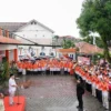 DPD PKS Kota Bogor bersama ratusan kader saat menggelar Apel Siaga Pemenangan Pilkada 2024. (Yudha Prananda / Jabar Ekspres)