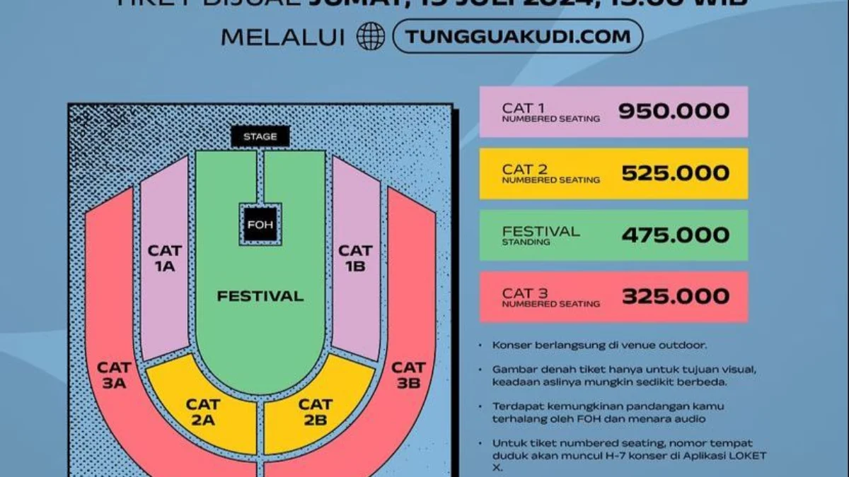 Pindah ke Stadion GBLA, Ini Jadwal Penjualan Tiket Konser Sheila on 7 “TUNGGU AKU DI” Bandung untuk Pejantan Tangguh Baru! Pindah ke Stadion GBLA, Ini Jadwal Penjualan Tiket Konser Sheila on 7 “TUNGGU AKU DI” Bandung untuk Pejantan Tangguh Baru! (@antara.suara)