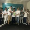 Koalisi Bandung Bedas resmi mengumumkan siapa pendamping Dadang Supriatna pada Pemilihan Kepala Daerah (Pilkada) 2024 di Kabupaten Bandung, Rabu (17/7/2024). (Jabar Ekspres)