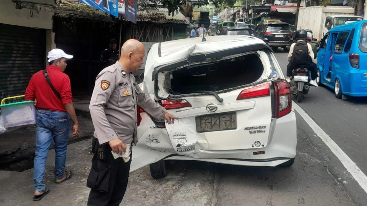 Kecelakaan di Puncak Bogor/Dok Polsek/