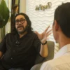 Ketua DPD PDI Perjuangan Jabar Ono Surono saat berkunjung ke Kantor Jabar Ekspres, Jalan Soekarno-Hatta, Kota Bandung, Jumat(19/7/24). Pandu Muslim/Jabar Ekspres