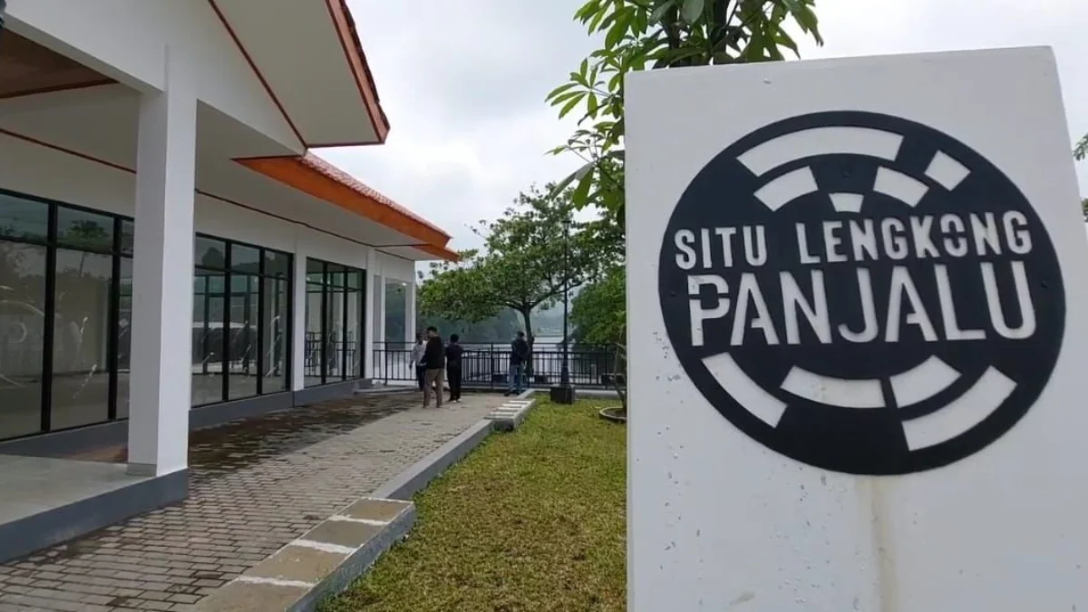 Objek wisata Situ Lengkong Panjalu di Kabupaten Ciamis yang didanai dari APBD Provinsi Jabar Tahun 2023, senilai Rp10,2 miliar terbengkalai. (Cecep Herdi/Jabar Ekspres)