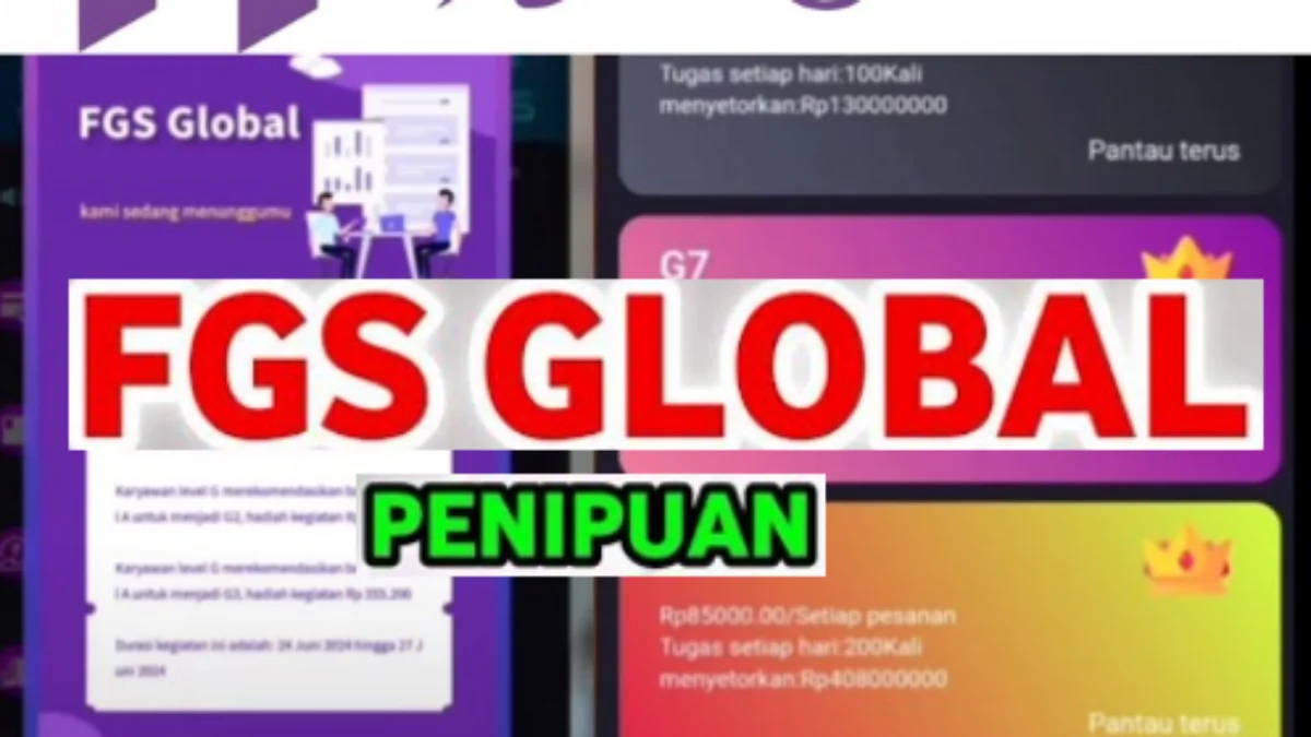 Apakah Aplikasi FGS Global Ini Money Game atau Skema Ponzi? Cek Faktanya