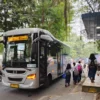Ilustrasi: Transportasi publik Biskita Trans Pakuan saat melintas di shelter Jalan Pemuda, Kota Bogor. (Yudha Prananda / Jabar Ekspres)