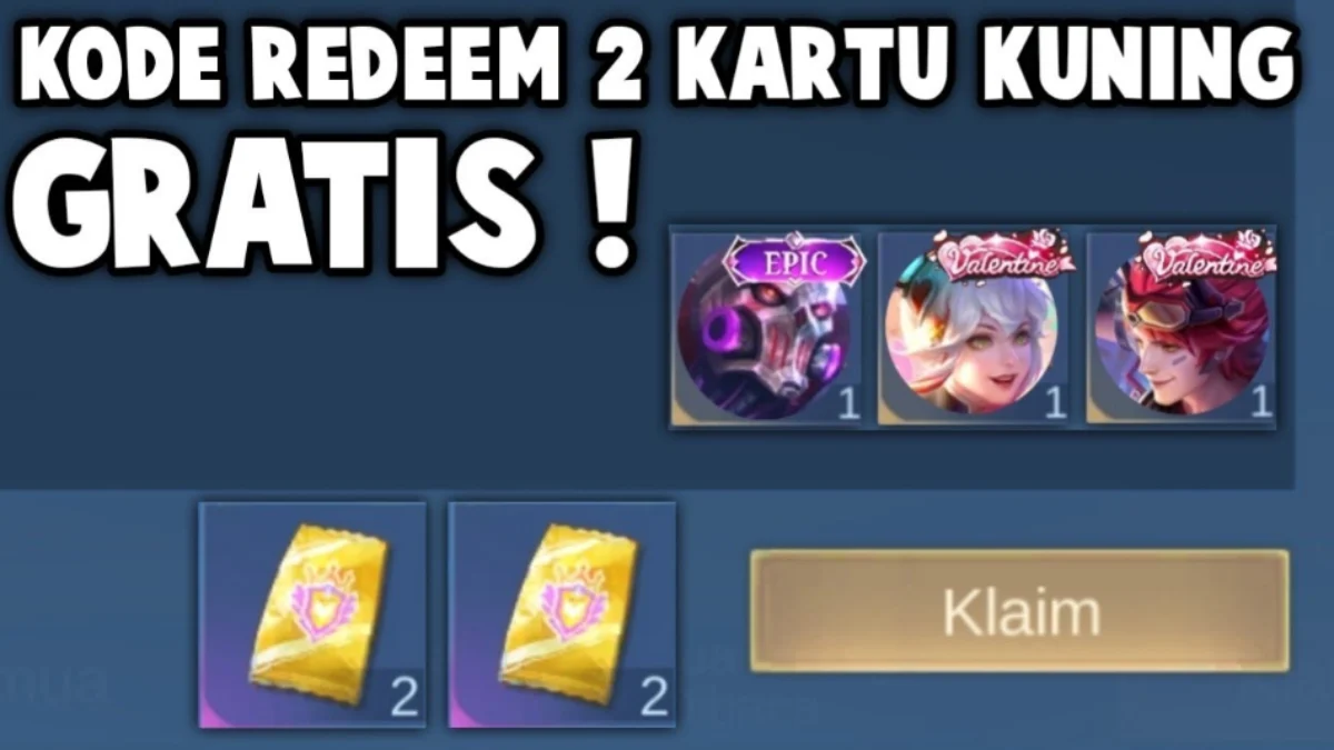 Kode Redeem ML Kartu Kuning Hari ini Rabu 24 Juli 2024