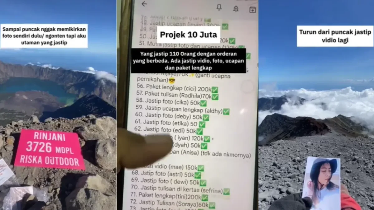 Viral di TikTok! Bisnis Jasa Titip dari Puncak Gunung Rinjani Raih Keuntungan Sampai Rp10 Juta, Bisnis yang Menggiurkan