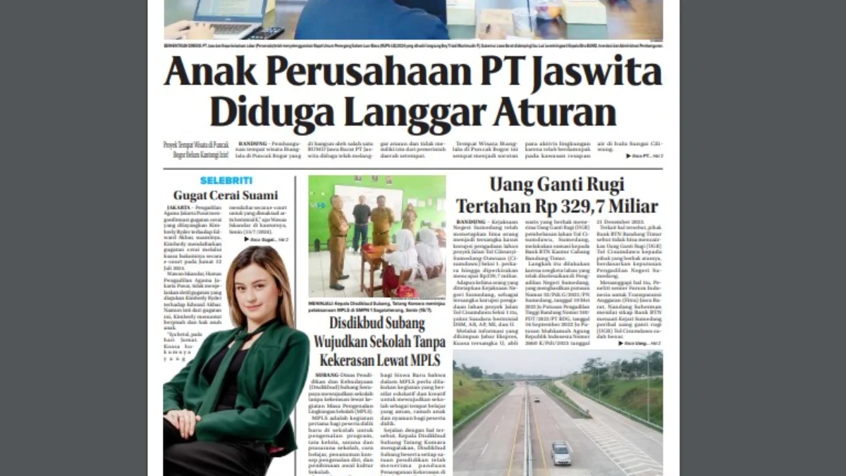 Epaper Jabar Ekspres 17 Juli 2024