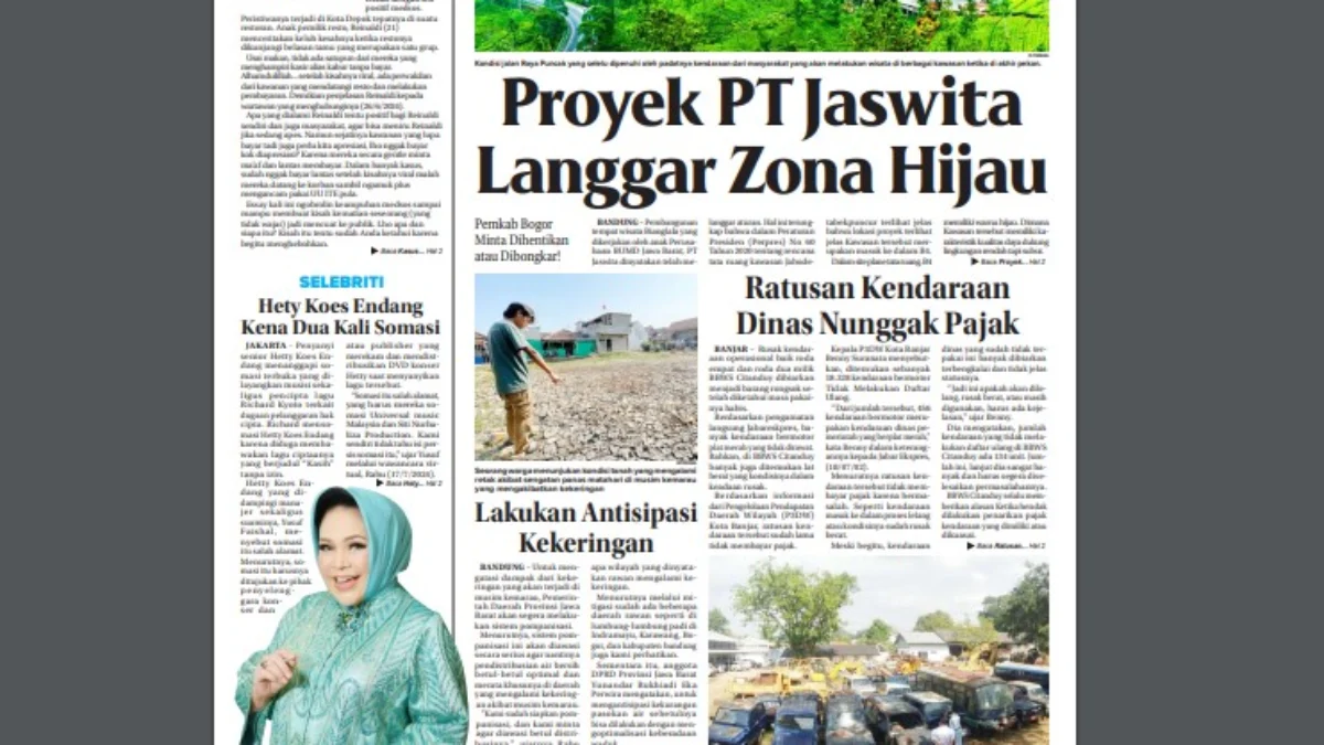 Epaper Jabar Ekspres 19 Juli 2024